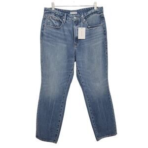 Good American Blue Straight Leg Jeans